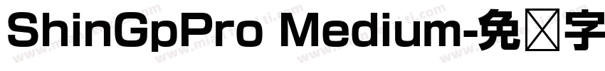 ShinGpPro Medium字体转换